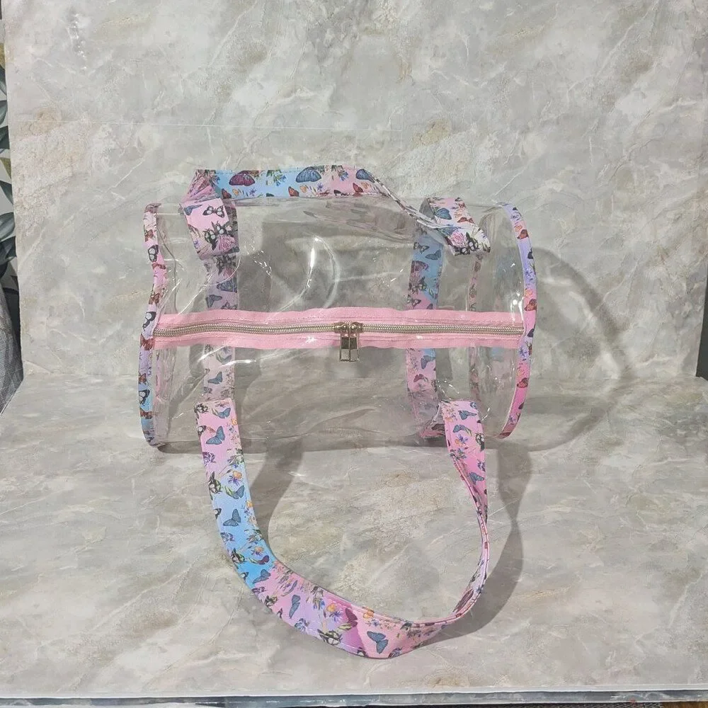 Butterfly Design & See-Through Sleepover Weekend Bag